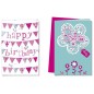 Cromo biglietti d'auguri Buon Compleanno bandiere e fiori lilla assortiti, 12 pezzi in 2 soggetti – BC8045 Cromo biglietti d'auguri Buon Compleanno bandiere e fiori lilla assortiti, 12 pezzi in 2 soggetti – BC8045