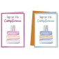 Cromo biglietti d'auguri Buon Compleanno torta blu rosa assortiti, 12 pezzi in 2 soggetti – BC9072 Cromo biglietti d'auguri Buon Compleanno torta blu rosa assortiti, 12 pezzi in 2 soggetti – BC9072