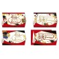 Cromo biglietti portasoldi Laurea glitter rosso, 12 pezzi in 4 soggetti – LA8924 Cromo biglietti portasoldi Laurea glitter rosso, 12 pezzi in 4 soggetti – LA8924