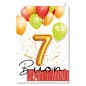 Cromo biglietti d'auguri Buon Compleanno 7 anni palloncino, 6 pezzi – NU8064 Cromo biglietti d'auguri Buon Compleanno 7 anni palloncino, 6 pezzi – NU8064