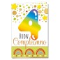 Cromo biglietti d'auguri Buon Compleanno 4 anni, stelline e arcobaleni, 6 pezzi – NU8093 Cromo biglietti d'auguri Buon Compleanno 4 anni, stelline e arcobaleni, 6 pezzi – NU8093