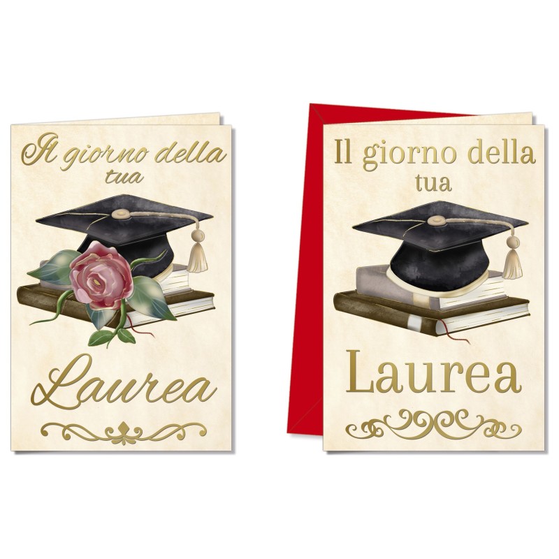Cromo biglietti d'auguri Laurea, 12 pezzi in 2 soggetti – LA8931 Cromo biglietti d'auguri Laurea, 12 pezzi in 2 soggetti – LA8931