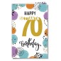 Cromo biglietti d'auguri Numeri 70, 6 pezzi – NU9031 Cromo biglietti d'auguri Numeri 70, 6 pezzi – NU9031