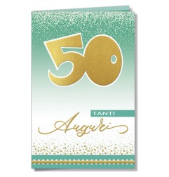 Cromo biglietti d'auguri Numeri applicazione palloncino 50, 6 pezzi – NU9034