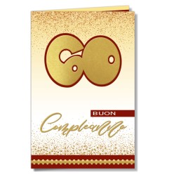 Cromo biglietti d'auguri Numeri applicazione palloncino 60, 6 pezzi – NU9035