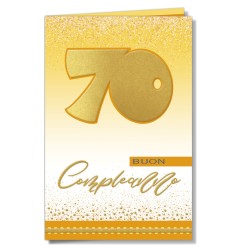 Cromo biglietti d'auguri Numeri applicazione palloncino 70, 6 pezzi – NU9036