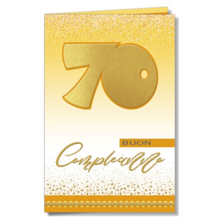 Cromo biglietti d'auguri Numeri applicazione palloncino 70, 6 pezzi – NU9036