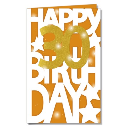Cromo biglietti d'auguri Numero 30, 6 pezzi – NU9040