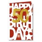 Cromo biglietti d'auguri Numero 50, 6 pezzi – NU9042 Cromo biglietti d'auguri Numero 50, 6 pezzi – NU9042