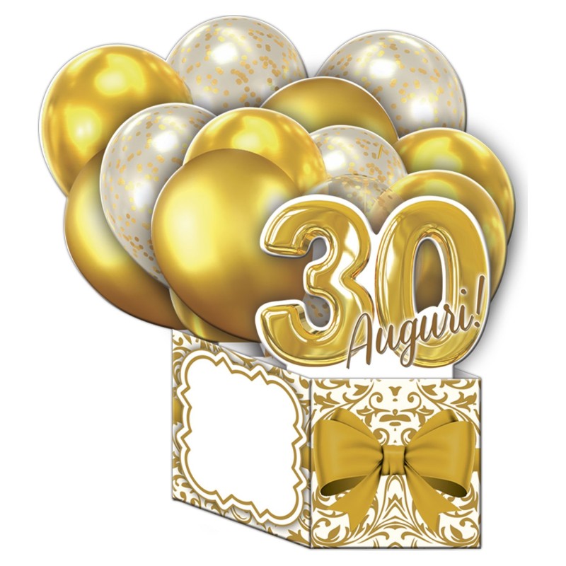 Cromo biglietti d'auguri Super Pop Up 30, 6 pezzi – NU9146 Cromo biglietti d'auguri Super Pop Up 30, 6 pezzi – NU9146