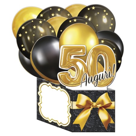 Cromo biglietti d'auguri Super Pop Up 50, 6 pezzi – NU9148