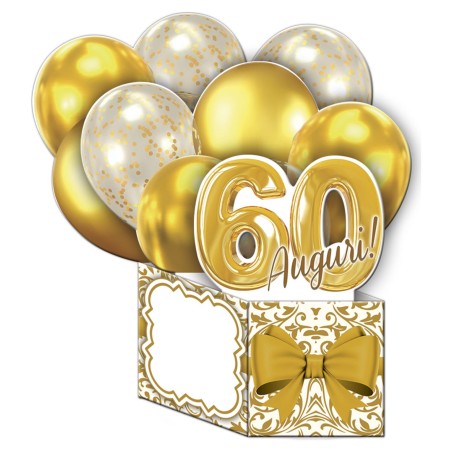Cromo biglietti d'auguri Super Pop Up 60, 6 pezzi – NU9149