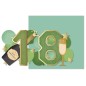 Cromo biglietto d'auguri pop up 3D Pop It Up 18, busta verde acqua 17x23 cm – UP10025