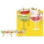 Cromo biglietto d'auguri pop up 3D Pop It Up Cocktail, busta gialla 19x19 cm – UP10033 Cromo biglietto d'auguri pop up 3D Pop It Up Cocktail, busta gialla 19x19 cm – UP10033