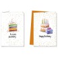 Cromo biglietti d'auguri Compleanno generico, torte e regalo, 12 pezzi in 2 soggetti – BC9960 Cromo biglietti d'auguri Compleanno generico, torte e regalo, 12 pezzi in 2 soggetti – BC9960