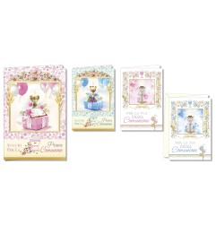 Cromo biglietti d'auguri Comunione, 12 pezzi in 4 soggetti – CO9783