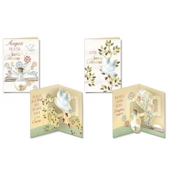 Cromo biglietti d'auguri Cresima Pop Up, 12 pezzi in 2 soggetti – CR9795