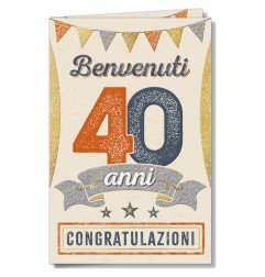 Cromo biglietti d'auguri Numeri 40, 6 pezzi – NU9858