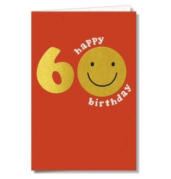 Cromo biglietti d'auguri Numeri 60, 6 pezzi – NU9868