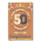 Cromo biglietti d'auguri Numeri 50, 6 pezzi – NU9859 Cromo biglietti d'auguri Numeri 50, 6 pezzi – NU9859