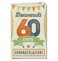 Cromo biglietti d'auguri Numeri 60, 6 pezzi – NU9860