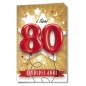 Cromo biglietti d'auguri Numeri 80, 6 pezzi – NU9876 Cromo biglietti d'auguri Numeri 80, 6 pezzi – NU9876