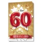 Cromo biglietti d'auguri Numeri 60, 6 pezzi – NU9874 Cromo biglietti d'auguri Numeri 60, 6 pezzi – NU9874