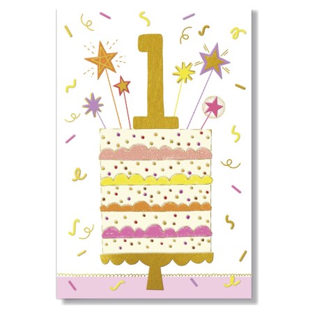 Cromo biglietti d'auguri Numeri bambini 1 lei, 6 pezzi – NU9805