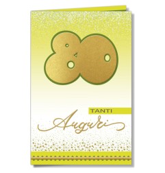 Cromo biglietti d'auguri Numeri applicazione palloncino 80, 6 pezzi – NU9037