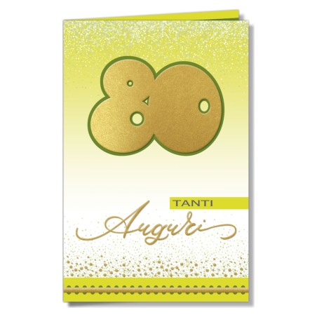 Cromo biglietti d'auguri Numeri applicazione palloncino 80, 6 pezzi – NU9037