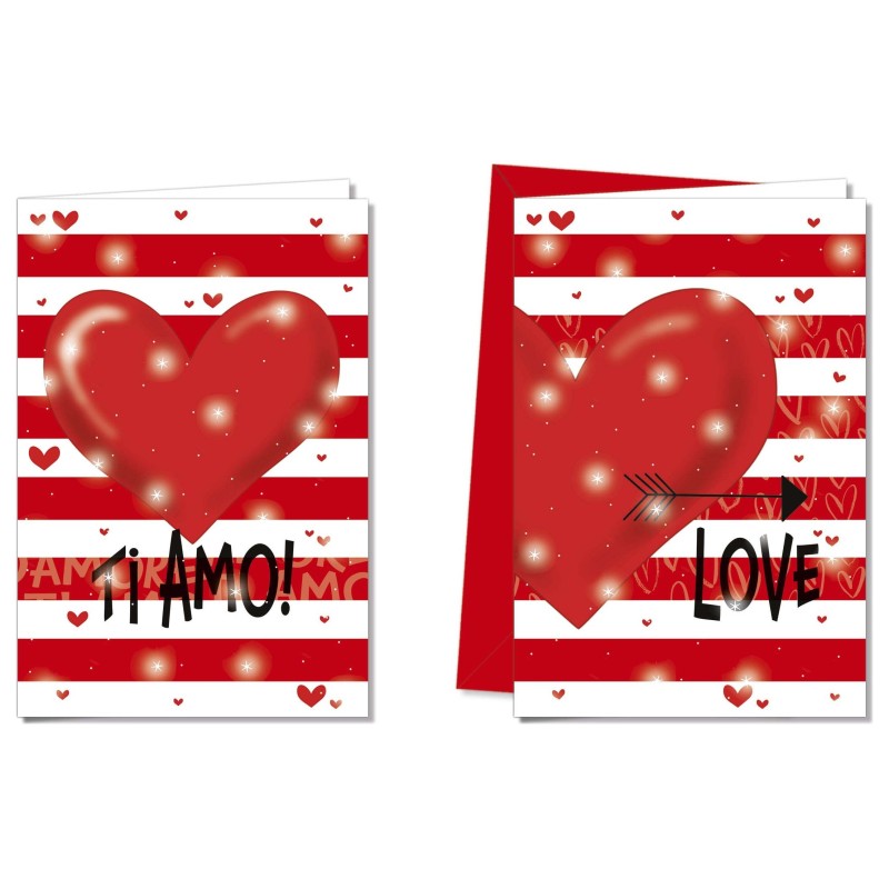 Cromo biglietti d'auguri Love, 12 pezzi in 2 soggetti – LO8934 Cromo biglietti d'auguri Love, 12 pezzi in 2 soggetti – LO8934