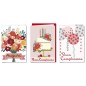 Cromo biglietti d'auguri Compleanno femminile, fiori, torta e palloncini, 12 pezzi in 3 soggetti – BC9989 Cromo biglietti d'auguri Compleanno femminile, fiori, torta e palloncini, 12 pezzi in 3 soggetti – BC9989