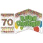 Cromo biglietti d'auguri Pop Up 70, 6 pezzi – NU9854