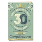 Cromo biglietti d'auguri Numeri 30, 6 pezzi – NU9857 Cromo biglietti d'auguri Numeri 30, 6 pezzi – NU9857