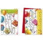 Cromo biglietti d'auguri Compleanno generico, palloncini e regali, 12 pezzi in 2 soggetti – BC9964 Cromo biglietti d'auguri Compleanno generico, palloncini e regali, 12 pezzi in 2 soggetti – BC9964