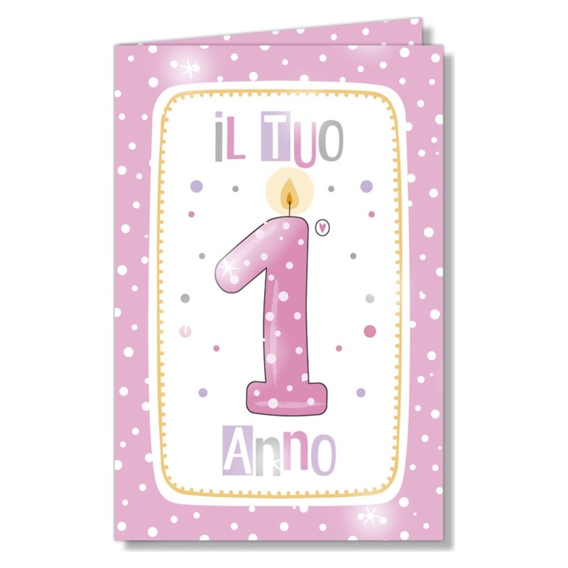 Cromo biglietti d'auguri Numeri bambini pois 1 lei, 6 pezzi – NU9827 Cromo biglietti d'auguri Numeri bambini pois 1 lei, 6 pezzi – NU9827