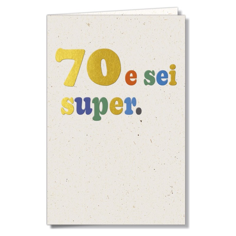 Cromo biglietti d'auguri Numeri 70, 6 pezzi – NU9869 Cromo biglietti d'auguri Numeri 70, 6 pezzi – NU9869