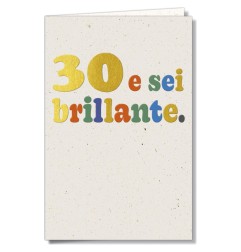 Cromo biglietti d'auguri Numeri 30, 6 pezzi – NU9865
