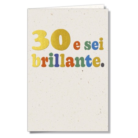Cromo biglietti d'auguri Numeri 30, 6 pezzi – NU9865