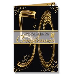 Cromo biglietti d'auguri Numeri 50, 6 pezzi – NU9879