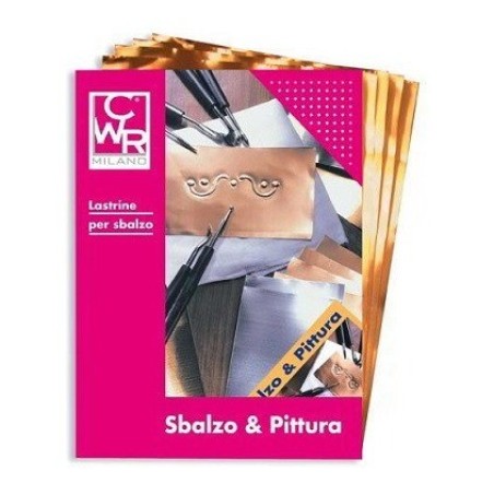 CWR lastrine per sbalzo in alluminio anodizzato rame 15x30 cm, 12 pezzi – 113/3