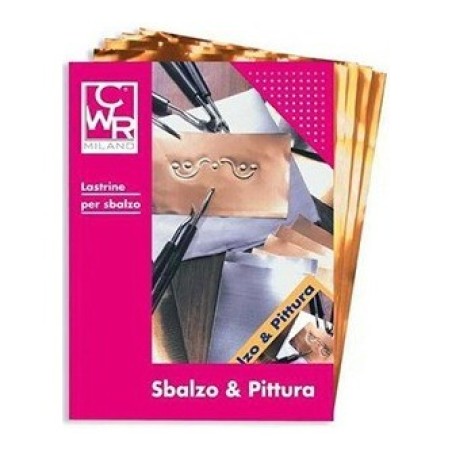 CWR lastrine per sbalzo in alluminio anodizzato rame 20x30 cm, 12 pezzi – 113/4