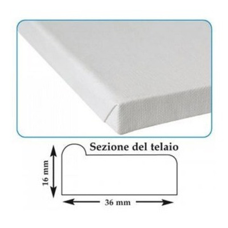 CWR tela Classic su telaio in legno 80x80 cm per pittura, grana media – 355/8080 CWR tela Classic su telaio in legno 80x80 cm per pittura, grana media – 355/8080