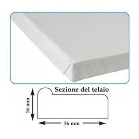 CWR tela Classic su telaio in legno 40x60 cm per pittura, grana media – 355/4060