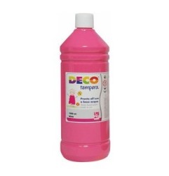 CWR DECO tempera pronta in flacone 1000 ml, colore rosa – 08808/07