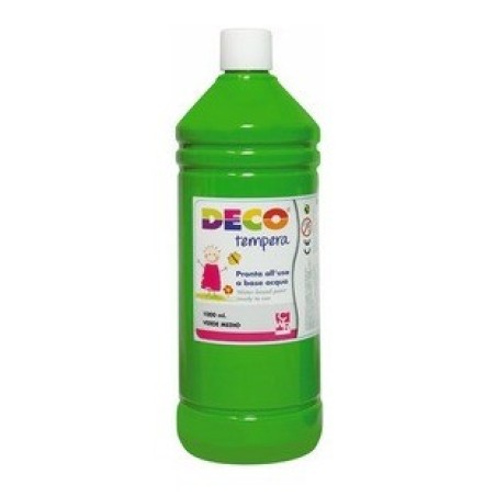 CWR DECO tempera pronta in flacone 1000 ml, colore verde medio – 08808/12
