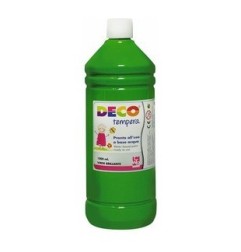 CWR DECO tempera pronta in flacone 1000 ml, colore verde brillante – 08808/14