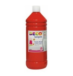 CWR DECO tempera pronta in flacone 500 ml, colore rosso scarlatto – PF550/29
