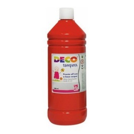 CWR DECO tempera pronta in flacone 500 ml, colore rosso scarlatto – PF550/29