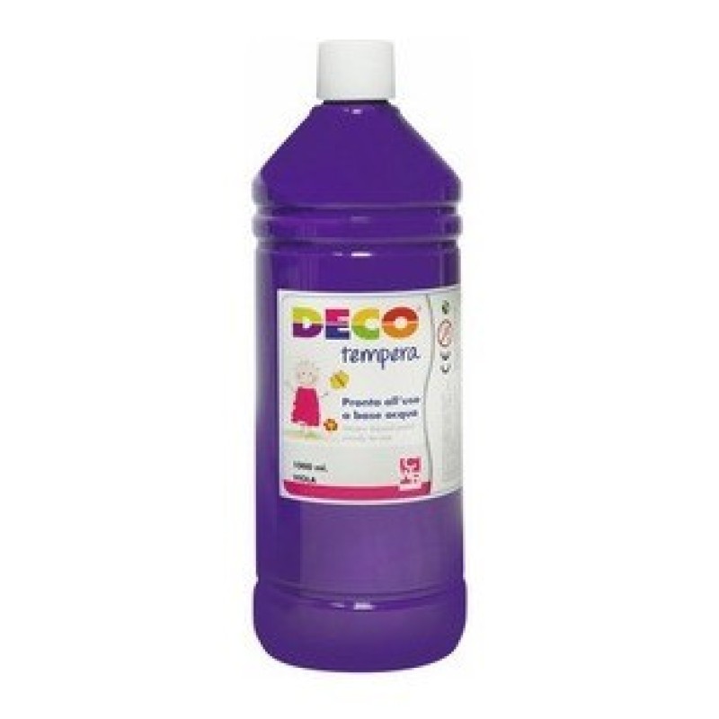 CWR DECO tempera pronta in flacone 1000 ml, colore viola – 08808/11
